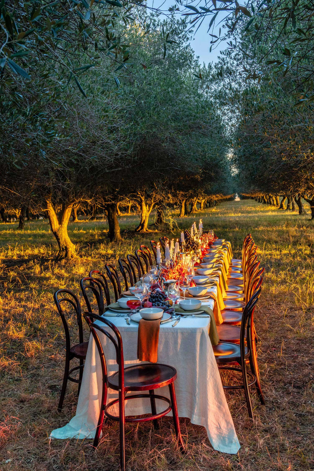 Brie White Linen Tablecloth