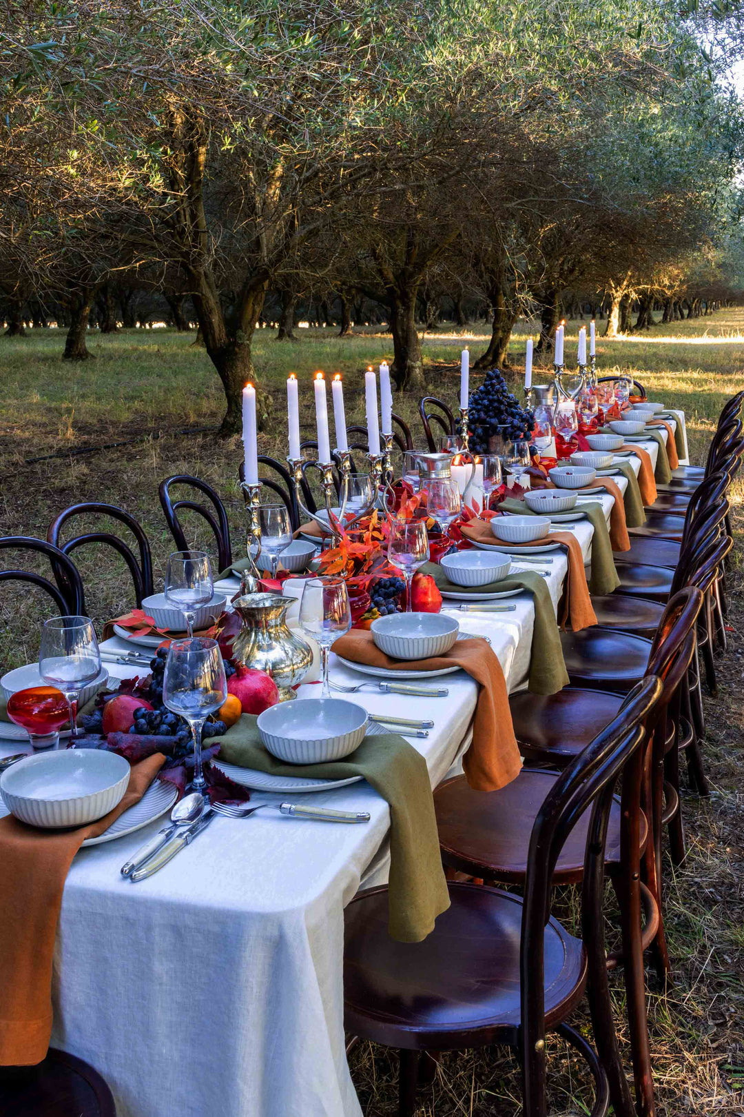 Brie White Linen Tablecloth