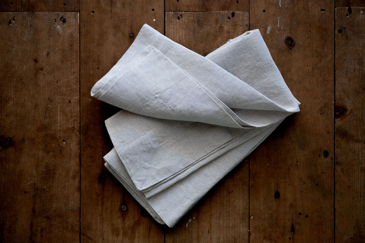 Natural Bircher Linen Napkins - Set Of Four