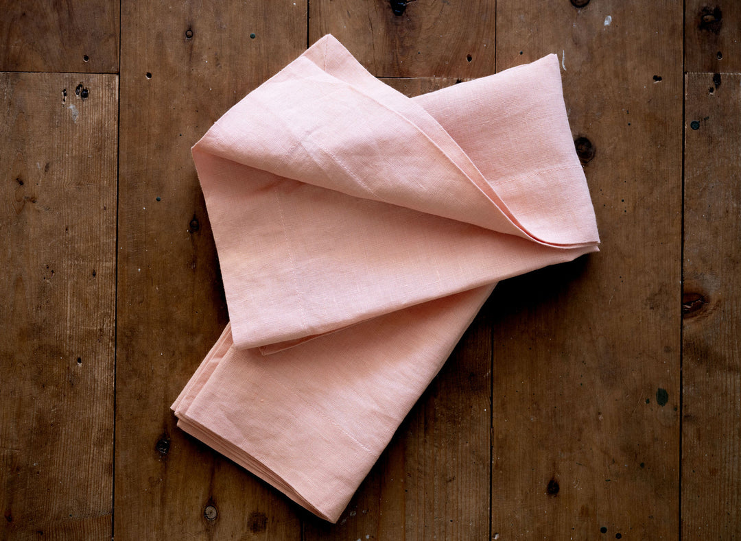 Rosé Pink Linen Napkins - Set Of Four