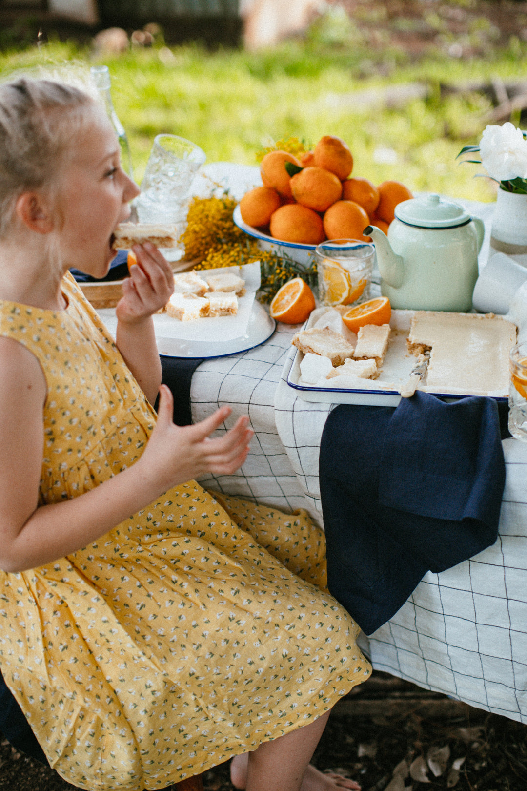 Truffle Navy Linen Napkins - Set Of Four