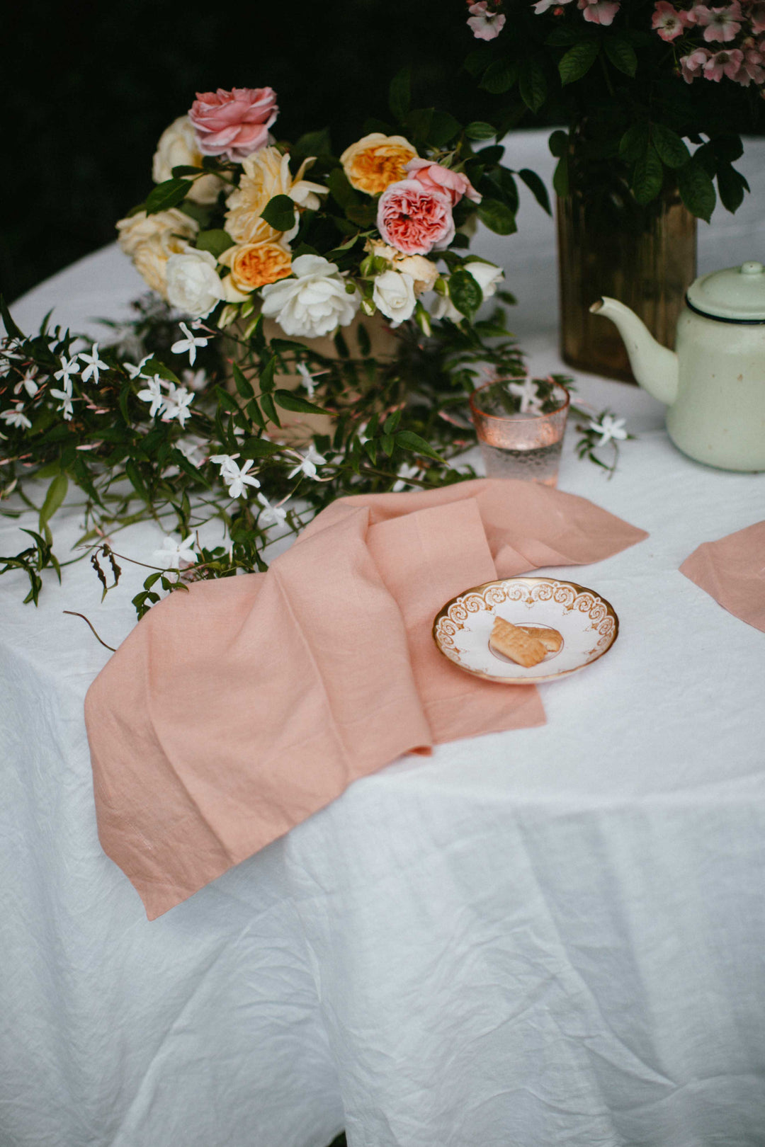 Rosé Pink Linen Napkins - Set Of Four
