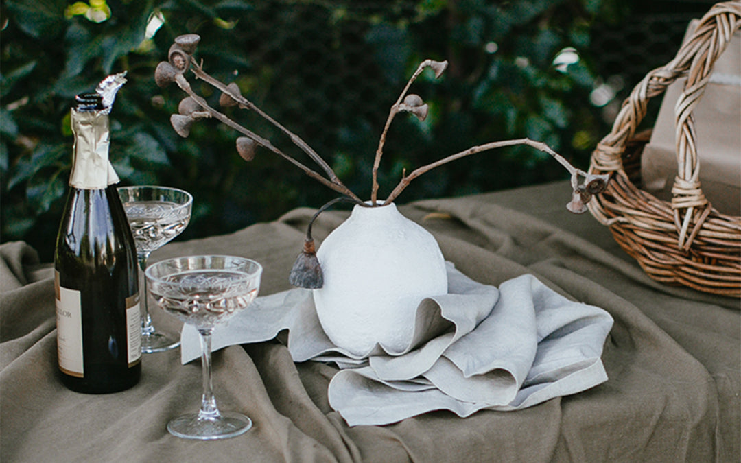 Natural Bircher Linen Napkins - Set Of Four