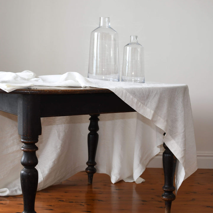 Long Lunch Linen Tablecloth Brie Linen Tablecloth