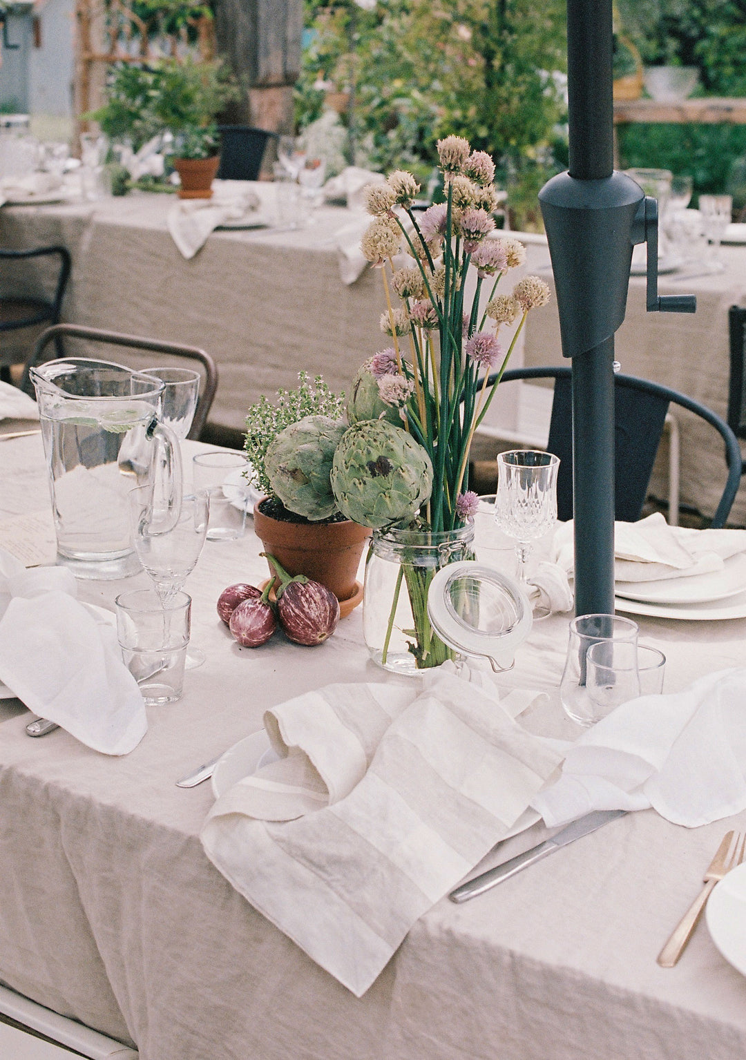 Bircher Natural Linen Tablecloth