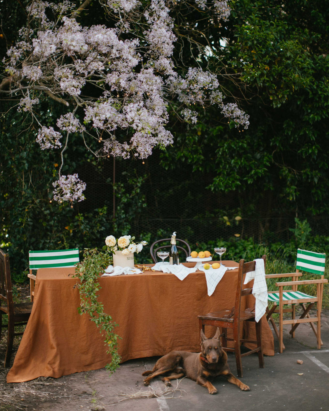 Burnt Butter Linen Tablecloth