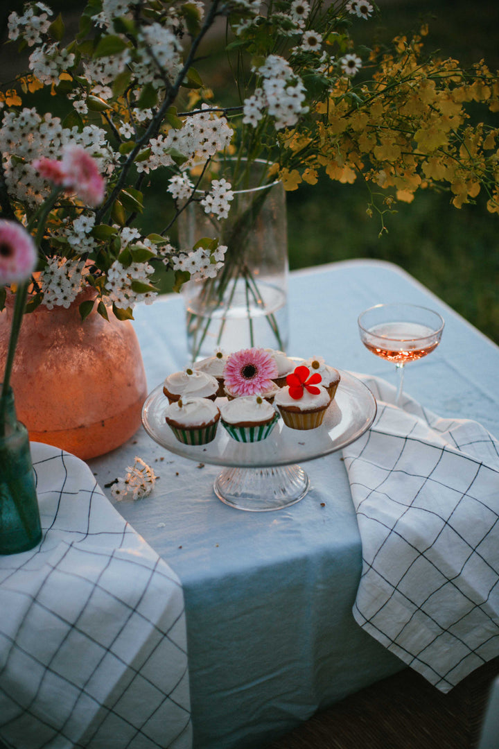 Duck Egg Blue Linen Tablecloth